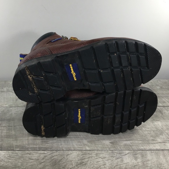 Goodyear GY6393 Lace Up Leather Steel Toe Waterproof Insulated Mens Boots Size 9 - Picture 8 of 11